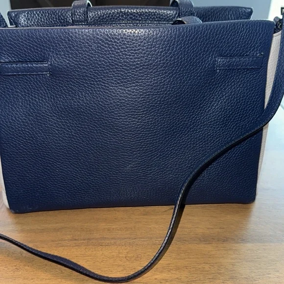 Kate Spade Navy and Cream Satchel - Picture 3 of 15